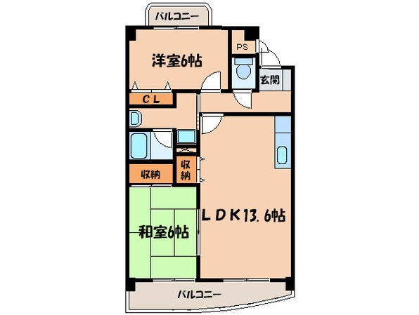 シャトー永明の物件間取画像